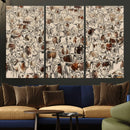 Abstract Longhorn Wall Art Canvas Print - Farm Animal by MyGreatCanvas | Canvas Wall Art Prints | Photo Prints & Wall Decor