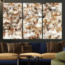 Farmhouse Bighorn Sheep Wall Art Canvas Print - Abstract by MyGreatCanvas | Canvas Wall Art Prints | Photo Prints & Wall Decor