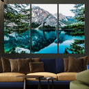 Alpine Mountain Lake Wall Art Canvas Print – Turquoise by MyGreatCanvas | Canvas Wall Art Prints | Photo Prints & Wall Decor