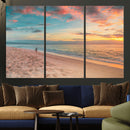Beach Walk Wall Art Canvas Print – Soft Coastal Photography by MyGreatCanvas | Canvas Wall Art Prints | Photo Prints & Wall Decor