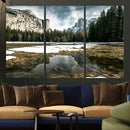 Yosemite Valley Mountain Wall Art Canvas Print, Granite by MyGreatCanvas | Canvas Wall Art Prints | Photo Prints & Wall Decor