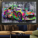 Graffiti Sports Car Street Art Wall Art Canvas Print, by MyGreatCanvas | Canvas Wall Art Prints | Photo Prints & Wall Decor