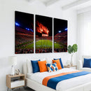 Auburn Stadium Wall Art Canvas Print, College Football Night