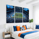 Detroit Lions Stadium Wall Art Canvas Print, Football Field