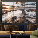 Rocky Coast Ocean Sunset Wall Art Canvas Print, Dramatic by MyGreatCanvas | Canvas Wall Art Prints | Photo Prints & Wall Decor