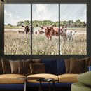 Texas Longhorn Cattle Wall Art Canvas Print: Western Ranch by MyGreatCanvas | Canvas Wall Art Prints | Photo Prints & Wall Decor