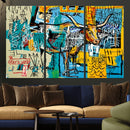 Basquiat Style Bird Bull Graffiti Wall Art Canvas Print, by MyGreatCanvas | Canvas Wall Art Prints | Photo Prints & Wall Decor