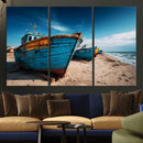 Coastal Fishing Boats Wall Art Canvas Print, Sunset Beach by MyGreatCanvas | Canvas Wall Art Prints | Photo Prints & Wall Decor