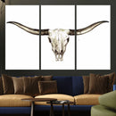 Longhorn Skull Wall Art Canvas Print – Rustic Western by MyGreatCanvas | Canvas Wall Art Prints | Photo Prints & Wall Decor