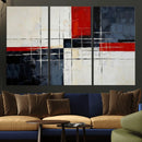 Navy Red Abstract Wall Art Canvas Print, Modern Luxury by MyGreatCanvas | Canvas Wall Art Prints | Photo Prints & Wall Decor