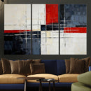 Navy Red Abstract Wall Art Canvas Print, Modern Luxury by MyGreatCanvas | Canvas Wall Art Prints | Photo Prints & Wall Decor