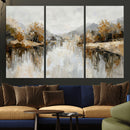 Abstract Landscape Wall Art Canvas Print, Modern Lake by MyGreatCanvas | Canvas Wall Art Prints | Photo Prints & Wall Decor