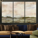 Muted Watercolor Hill Landscape Print — Beige Taupe Cloudy by MyGreatCanvas | Canvas Wall Art Prints | Photo Prints & Wall Decor