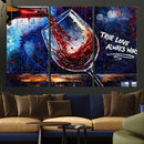 Red Wine Splash Abstract Wall Art Canvas Print, Modern Wine by MyGreatCanvas | Canvas Wall Art Prints | Photo Prints & Wall Decor