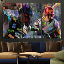 Graffiti Baseball Player Street Art Wall Art Canvas Print by MyGreatCanvas | Canvas Wall Art Prints | Photo Prints & Wall Decor