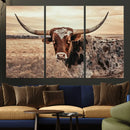 Texas Longhorn Wall Art Canvas Print – Western Cattle Ranch by MyGreatCanvas | Canvas Wall Art Prints | Photo Prints & Wall Decor