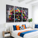 Graffiti American Football Helmet Street Art Wall Art Canvas