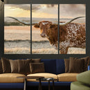 Texas Longhorn Wall Art Canvas Print, Western Ranch Bull by MyGreatCanvas | Canvas Wall Art Prints | Photo Prints & Wall Decor