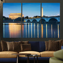 Washington DC Wall Art Canvas Print – Lincoln Memorial Night by MyGreatCanvas | Canvas Wall Art Prints | Photo Prints & Wall Decor