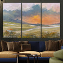 Mountain Sunset Wall Art Canvas Print Vintage Landscape by MyGreatCanvas | Canvas Wall Art Prints | Photo Prints & Wall Decor