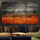 Black Orange Abstract Wall Art Canvas Print Modern Textured by MyGreatCanvas | Canvas Wall Art Prints | Photo Prints & Wall Decor