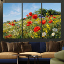 Wildflower Meadow Wall Art Canvas Print – Colorful Poppy and by MyGreatCanvas | Canvas Wall Art Prints | Photo Prints & Wall Decor