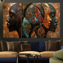 Abstract Afro American Women Wall Art Canvas Print by MyGreatCanvas | Canvas Wall Art Prints | Photo Prints & Wall Decor