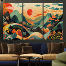 Yayoi Kusama Boho Mountain Landscape Large Wall Art, by MyGreatCanvas | Canvas Wall Art Prints | Photo Prints & Wall Decor