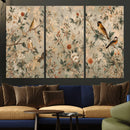 Vintage Birds and Flowers Wall Art Canvas Print, Botanical by MyGreatCanvas | Canvas Wall Art Prints | Photo Prints & Wall Decor