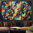 Geometric Abstract Wall Art Canvas Print, Bold Color by MyGreatCanvas | Canvas Wall Art Prints | Photo Prints & Wall Decor