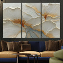 White Gold Floral Canvas Wall Art — Textured Flower Print | by MyGreatCanvas | Canvas Wall Art Prints | Photo Prints & Wall Decor