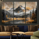 Mountain Lake Canvas Wall Art — Rustic Forest Landscape by MyGreatCanvas | Canvas Wall Art Prints | Photo Prints & Wall Decor
