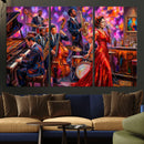 Jazz Band Canvas Wall Art — Jazz Club Singer Saxophone Print by MyGreatCanvas | Canvas Wall Art Prints | Photo Prints & Wall Decor