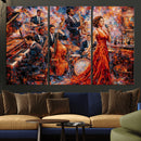 Jazz Band Canvas Wall Art — Jazz Club Singer Saxophone Print by MyGreatCanvas | Canvas Wall Art Prints | Photo Prints & Wall Decor