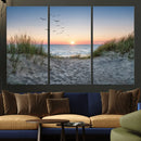 Sandy Dune Path Sunset Canvas Wall Art — Seagulls Beach by MyGreatCanvas | Canvas Wall Art Prints | Photo Prints & Wall Decor