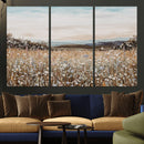 Neutral Wildflower Field Canvas Wall Art — Beige Earth Tone by MyGreatCanvas | Canvas Wall Art Prints | Photo Prints & Wall Decor