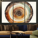 Natural Wood Slice Wall Art Canvas Print, Tree Ring Wall by MyGreatCanvas | Canvas Wall Art Prints | Photo Prints & Wall Decor