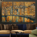 Gustav Klimt Golden Cityscape Wall Art Canvas Print, Framed by MyGreatCanvas | Canvas Wall Art Prints | Photo Prints & Wall Decor