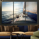 Sailboat Wall Art Canvas Print, Ocean Sunset Sailing Framed by MyGreatCanvas | Canvas Wall Art Prints | Photo Prints & Wall Decor