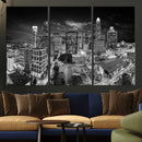 Charlotte Skyline Canvas Wall Art Print – North Carolina Cityscape Photography Print by MyGreatCanvas | Canvas Wall Art Prints | Photo Prints & Wall Decor