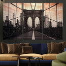 Brooklyn Bridge Canvas Wall Art, New York City Skyline Photography Print, NYC Landmark Urban Decor Artwork by MyGreatCanvas | Canvas Wall Art Prints | Photo Prints & Wall Decor