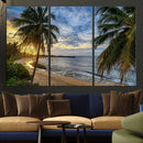 Mar Chiquita Beach Puerto Rico Canvas Wall Art, Manati Caribbean Coastal Photography Print, Tropical Ocean Sunset Decor by MyGreatCanvas | Canvas Wall Art Prints | Photo Prints & Wall Decor