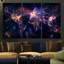 Global Flight Routes Map Canvas Wall Art, Worldwide Aviation Network Print, International Air Travel Wall Decor by MyGreatCanvas | Canvas Wall Art Prints | Photo Prints & Wall Decor