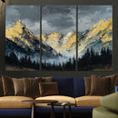 Abstract Mountain Wall Art Canvas Print Modern Landscape Painting Print