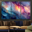 Colorful Abstract Canvas Wall Art Print, Vibrant Popup Color Art Print