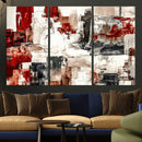 Blue Teal Abstract Canvas Wall Art, Modern Textured Painting Print, Navy Orange White Contemporary Art, Neutral Living Room Decor, Office Art by MyGreatCanvas | Canvas Wall Art Prints | Photo Prints & Wall Decor