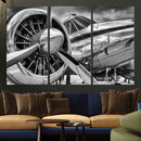 Vintage Antique Airplane Wall Art Canvas Print