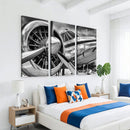 Vintage Antique Airplane Wall Art Canvas Print