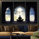 Women and Yoga Wall Art Canvas Print