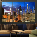 Los Angeles Night Wall Art Canvas Print